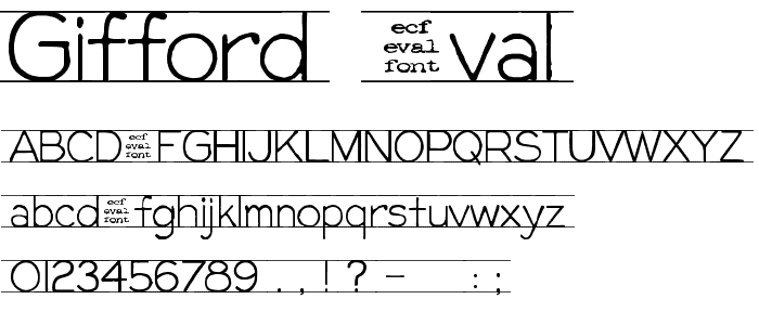 gifford (eval) font